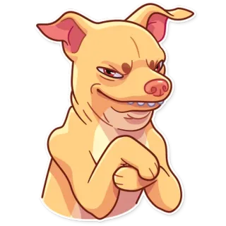 Tuna the Dog telegram stickers