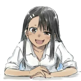 🤨 Nagatoro Don't Toy With Me, Miss Nagatoro anime, manga, nagatoro, cute, girl, cartoon telegram sticker