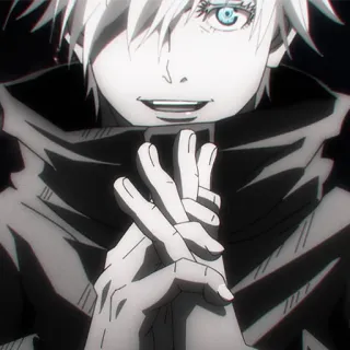 🤍 Gojo Satoru Jujutsu Kaisen anime, manga, gojo, jujutsu, satoru telegram sticker