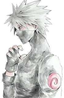 😐 Kakashi Naruto Kakashi, Naruto, Anime, Manga, Ninja, Charakter whatsapp sticker