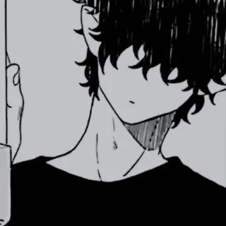 👁‍🗨 Anime, Manga, Garçon, Illustration telegram sticker