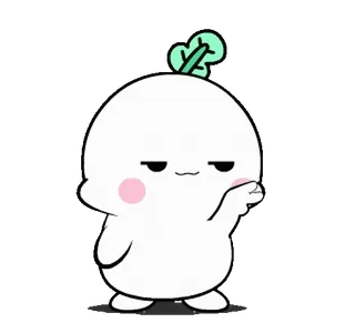 😏 fofo, desenho animado, personagem, blob, planta, animado telegram sticker