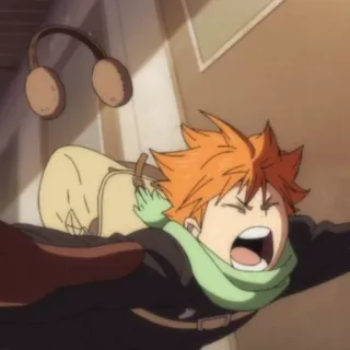 ☀️ Hinata Shoyo Haikyuu!! anime, hinata, haikyuu, manga, shoyo telegram sticker
