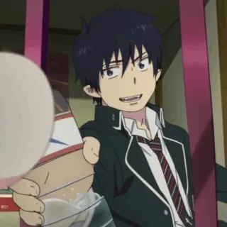 ☁️ Rin Okumura Blue Exorcist Anime, Charakter, Blue Exorcist, Rin Okumura telegram sticker