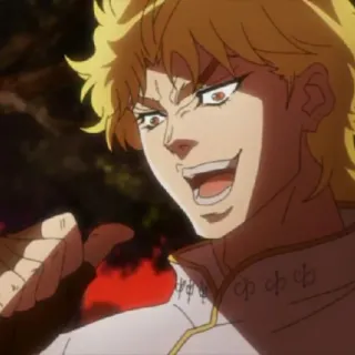 😎 DIO JoJo's Bizarre Adventure 动漫, 反派, JOJO, 迪奥, 奇异 telegram sticker