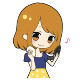 💄 mulher, maquiagem, cosméticos, beleza, desenho animado, feminino whatsapp sticker