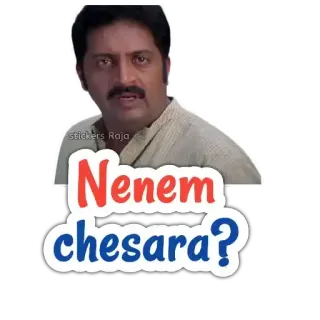 🤔 Nenem chesara? pytanie, mężczyzna, wątpliwość, zmieszany telegram sticker