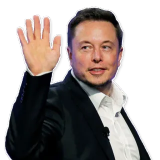 ✋ Elon Musk Elon Musk, Business, Technology, SpaceX, Tesla telegram sticker