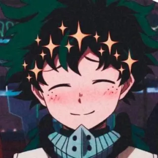 😊 Izuku Midoriya My Hero Academia Anime, Manga, Deku, Izuku, Midoriya, My Hero Academia telegram sticker