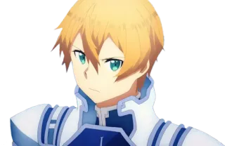 😒 Eugeo Sword Art Online Anime, Sword Art Online, Eugeo, Personnage whatsapp sticker