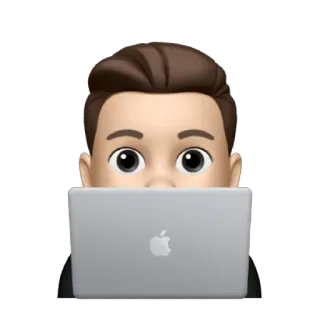 💻 memoji, laptop, technology, computer, user, digital, apple telegram sticker