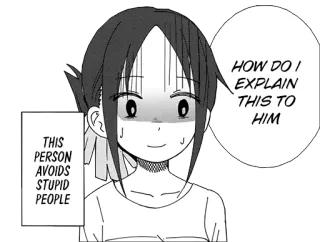 😨 THIS PERSON AVOIDS STUPID PEOPLE
HOW DO I EXPLAIN THIS TO HIM Anime, Manga, Lustig, Meme telegram sticker