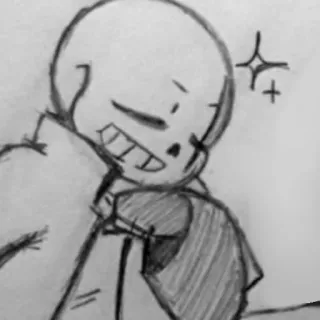 ✨ Sans Undertale skeleton, video game, character, fan art telegram sticker