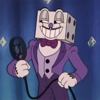 🎤 King Dice Cuphead cuphead, king dice, cartoon, würfel telegram sticker
