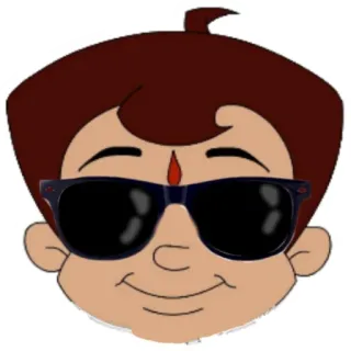 😎 Cartoon, Sonnenbrille, Figur, Kind, Animation telegram sticker
