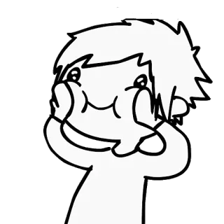 ☺️ Desenho animado, Desenho, Boneco palito, Animado, Anime, Mangá, Fofo telegram sticker