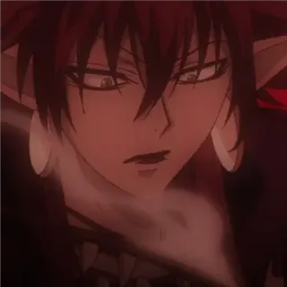 😶 Anime, Manga, Demone, Fantasy, Personaggio, Arte whatsapp sticker