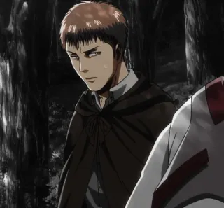 🥺 Jean Kirschtein Attack on Titan Anime, Jean, Kirschtein, Ataque a los Titanes, Soldado, Personaje telegram sticker