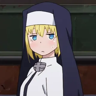 🧯 Iris Fire Force anime, fire force, iris, nun, cartoon telegram sticker