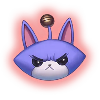 😡 고양이, 애니메이션, 파란색, 화난, 얼굴 telegram sticker