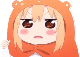 😎 Umaru Doma Himouto! Umaru-chan Аниме, Манга, Умару, Himouto, Милый, Эмоция, Стикер telegram sticker