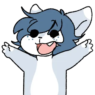🌟 carino, cartone animato, animale, felice, cane, adesivi telegram sticker