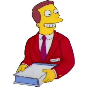 🙂 Lionel Hutz The Simpsons cartoon, lawyer, The Simpsons, Lionel Hutz, character telegram sticker