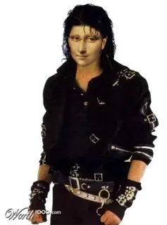 😙 Mona Lisa, Michael Jackson Mona Lisa, Michael Jackson, Mashup, Retrato, Arte, Música whatsapp sticker