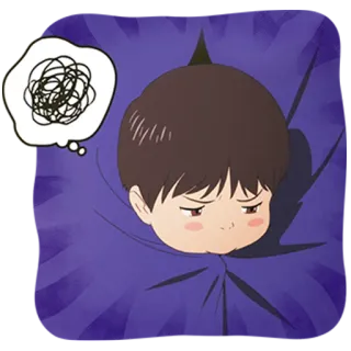 ☹️ 卡通, 悲伤, 生气, 困惑, 思考, 动漫, 漫画 telegram sticker