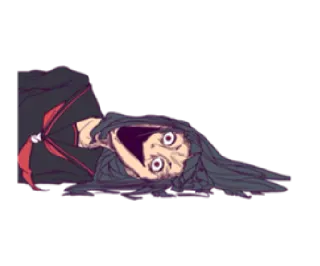 👻 Anime, Cri, Horreur, Expression, Peur whatsapp sticker