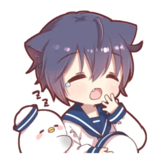 🍓 Anime, Chibi, Fofo, Triste, Chorando, Kawaii telegram sticker