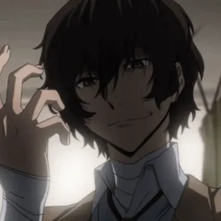 🪓 Dazai Osamu Bungo Stray Dogs Anime, Manga, Dazai Osamu, Bungo Stray Dogs, Personaggio, Sorridendo telegram sticker