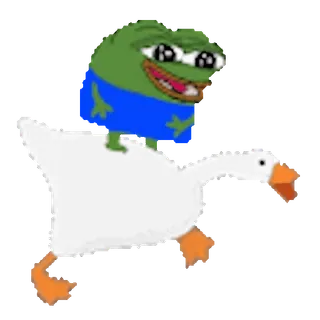 🦢 Pepe the Frog Pepe la Rana, Meme, Oca, Adesivo, Cultura di internet whatsapp sticker