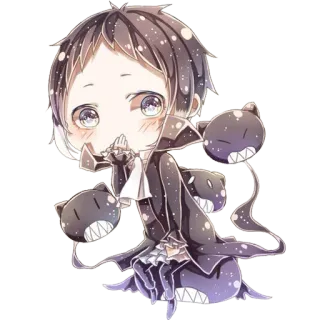 😳 Chibi, süß, Cartoon, Anime, Kawaii, Sticker telegram sticker