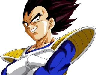 ☺️ Vegeta Dragon Ball アニメ, カートゥーン, ベジータ, ドラゴンボール, 格闘, 王子 telegram sticker