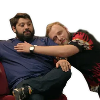 👨‍❤️‍👨 people, friends, affection, men telegram sticker