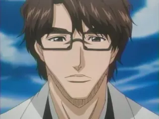 ♥ Sosuke Aizen Bleach anime, manga, glasses, serious, villain telegram sticker