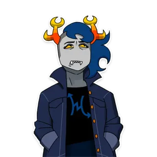 🙄 персонаж, арт, иллюстрация telegram sticker