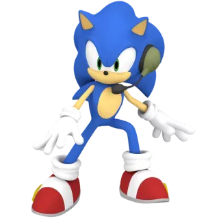 🔋 Sonic the Hedgehog ハリネズミ, ソニック, キャラクター, 青, 漫画 telegram sticker