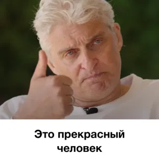 👍 Это прекрасный человек портрет, мужчина, русский, большой палец вверх telegram sticker