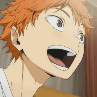 🍾 Hinata Shoyo Haikyuu!! Anime, Haikyuu, Hinata Shoyo, Vôlei, Esportes, Desenho animado, Personagem telegram sticker