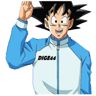 🤗 Son Goku Dragon Ball Dige44 Anime, Son Goku, Dragon Ball, Cartoon, Manga, Jacke whatsapp sticker