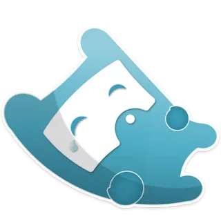 😂 astratto, adesivo, forma, blu, bianco, arte telegram sticker