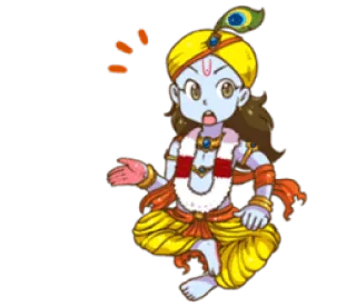 ❤️ Krishna Hinduísmo, divindade, deus, Krishna, cultura indiana telegram sticker