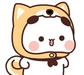 🍼 fofo, cachorro, animal, desenho animado, kawaii, adesivo telegram sticker