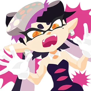 😱 Callie Splatoon splatoon, Калли, nintendo, персонаж видеоигры, инклинг whatsapp sticker