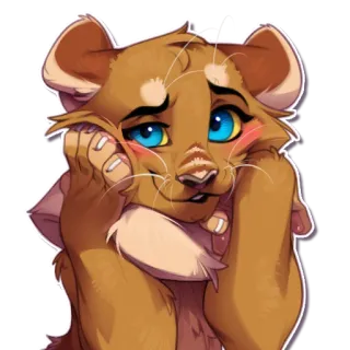🥺 gato, animal, lindo, pegatina, dibujo animado telegram sticker
