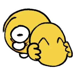 🎭 Emoji, Jaune, Visage, Joyeux, Dessin animé telegram sticker