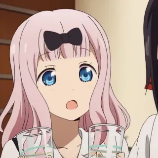 💈 Chika Fujiwara Kaguya-sama: Love Is War anime, chika fujiwara, kaguya-sama, love is war, cute, kawaii, school telegram sticker