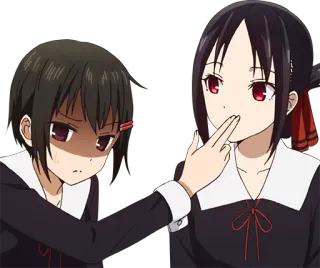🤫 Anime, Cartoon, Gesichtsausdruck, Charaktere, Interaktion telegram sticker